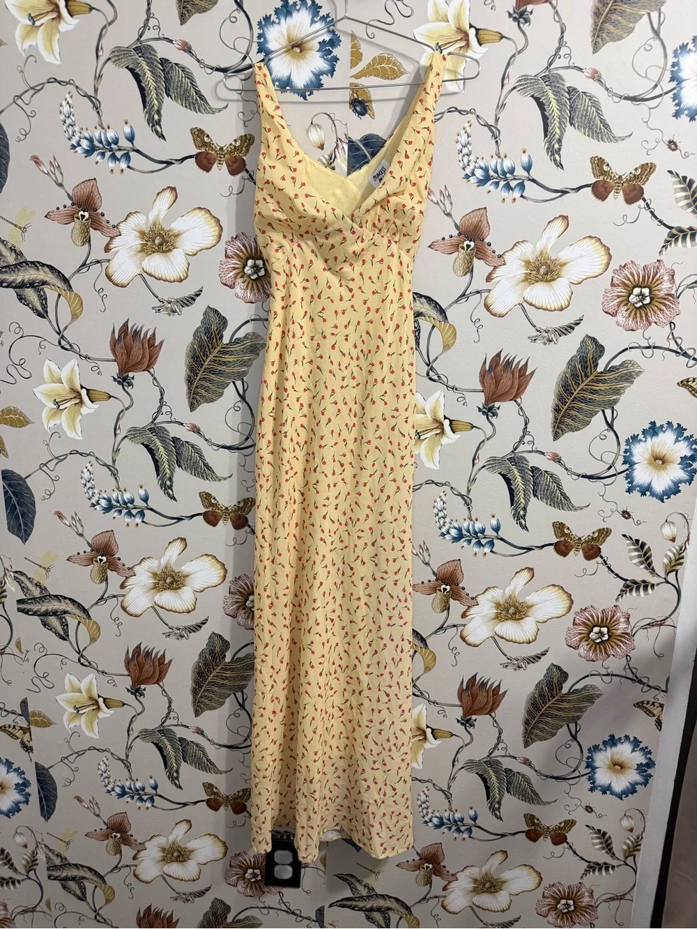 Princess Polly Nellie Maxi Dress Yellow Red Floral Summer Dress Sz 2 - Picture 5 of 11